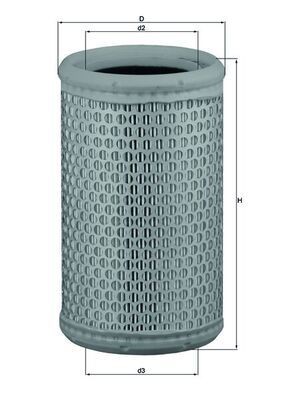 Filtro de ar MAHLE LX 646/1 MAHLE LX 646/1: Filtro de ar Renault KANGOO 2006