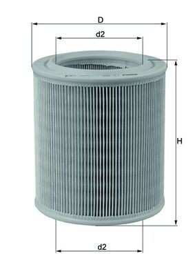 MAHLE Luftfilter LX 706 LX 706 Luftfilter MG MG 5 MAHLE