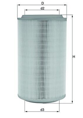MAHLE Luchtfilter LX 913 MAHLE LX 913 originele Luchtfilter Alfa Romeo 156 Sportwagon kosten