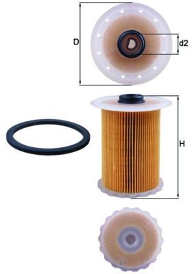 MAHLE Fuel filter KX 183D MAHLE KX 183D Renault Trafic II Platform fuel filter replacement