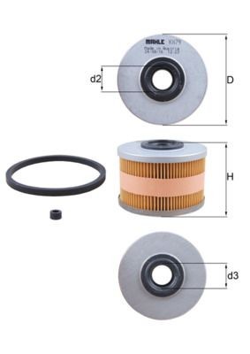 MAHLE Filtro de combustível KX 79D MAHLE KX79D Filtro de combustível Renault Laguna 1 Grandtour preço