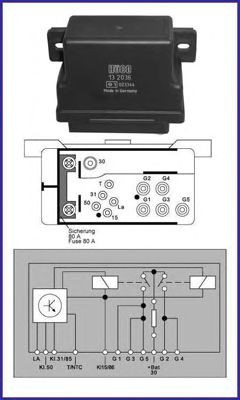 Temporisateur de préchauffage HITACHI 132036 HITACHI 132036: Appareil de commande temps de préchauffage Mercedes Classe G 2025