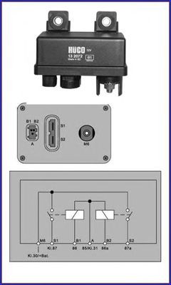 HITACHI Glühzeitsteuergerät 132072 HITACHI 132072 Glühzeitsteuergerät