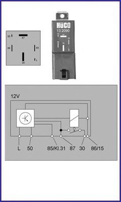 HITACHI Relé, sistema de pré-aquecimento 132090 HITACHI 132090 originais Temporizador de velas Escort Mk6 Hatchback (GAL, AAL, ABL) custo