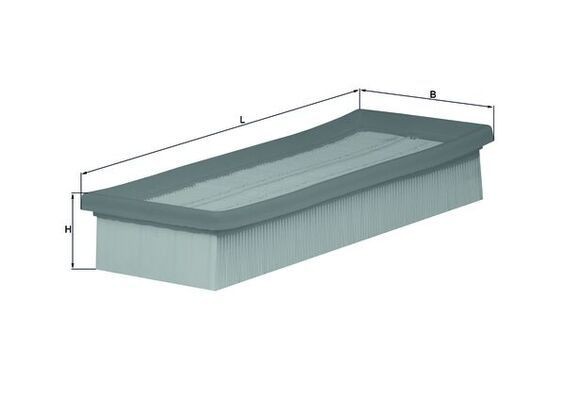 MAHLE Luchtfilter LX 1601 LX 1601 Luchtfilter MAHLE LANCIA KAPPA