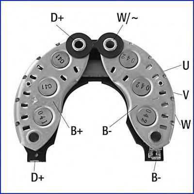HITACHI Gelijkrichter, dynamo 139672 HITACHI Dynamo onderdelen TOYOTA 139672