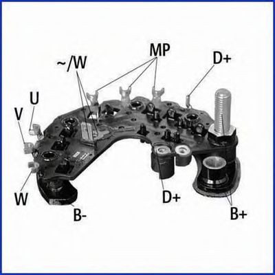 HITACHI Gelijkrichter, dynamo 139693 Reparatiesets Citroen Jumper 230: Gelijkrichter, dynamo HITACHI 139693