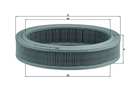 Filtro de ar MAHLE LX 202 MAHLE LX 202 Filtro de ar SUZUKI WAGON R+ 2004