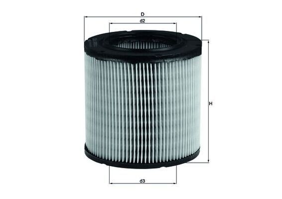 MAHLE Vzduchový filter LX 249 MAHLE LX 249 Vzduchový filter