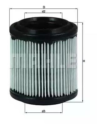 MAHLE Luftfilter LX 279 MAHLE LX 279 Luftfilter Porsche 718 Cabriolet original