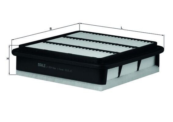 MAHLE Luftfilter LX 2834 MAHLE LX2834 Luftfilter Pickup I pris