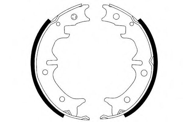 SAKURA Bremsbackensatz S6023716 S6023716 Bremsbeläge für Trommelbremsen SAKURA LEXUS Kosten