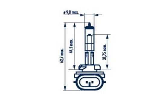 NARVA Kvēlspuldze, Miglas lukturis 48042 Abs sensor NARVA Kia VENGA 48042