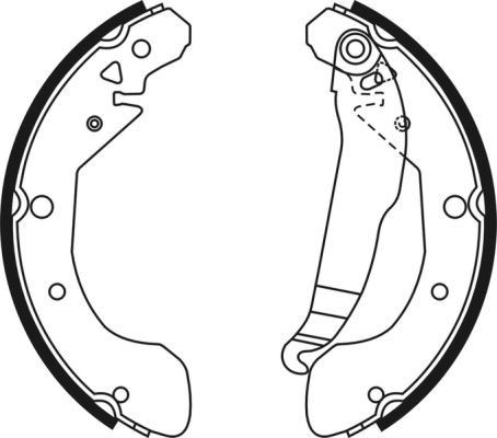 ABE Brake Shoe Set C00009ABE Chevy LACETTI ABE brake shoes C00009ABE