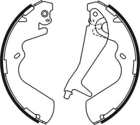 ABE Piduriklotside komplekt C00511ABE Trummelpiduriklotsid ABE SONATA C00511ABE odav