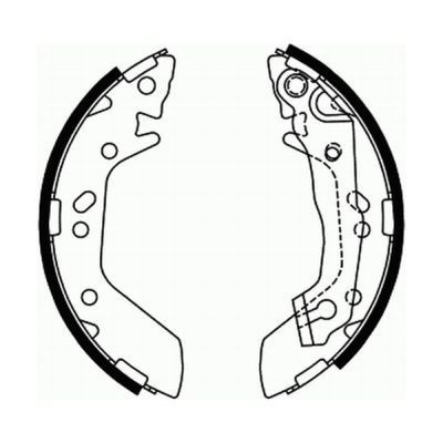 ABE Bromsbacksats C00515ABE ABE C00515ABE Bromsbackar Volvo V60 155 original