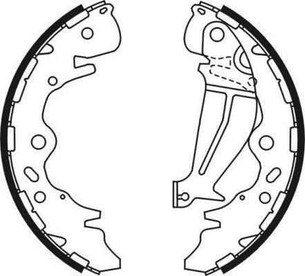 ABE Piduriklotside komplekt C00522ABE Trummelpiduriklotsid ABE SONATA C00522ABE odav