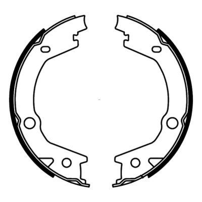 Handbrake shoes ABE C00527ABE ABE C00527ABE SsangYoung RODIUS 2017 Parking brake shoes price