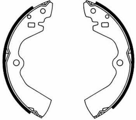 ABE Jeu de mâchoires de frein C01034ABE Audi A7 Kit mâchoires de frein ABE C01034ABE