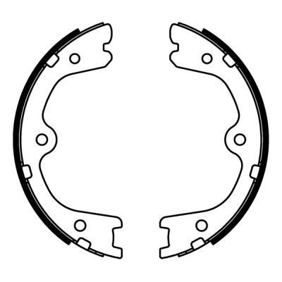 ABE Jarrukenkäsarja, seisontajarru C01062ABE Jarrukenkäsarja, seisontajarru ABE Taka-akseli