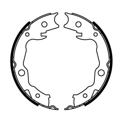 ABE Handbrake shoes C01063ABE ABE C01063ABE genuine Juke F15 handbrake brake pads price