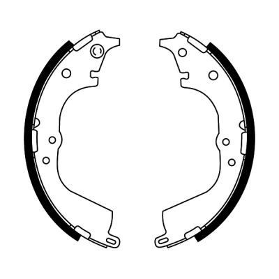 ABE Jeu de mâchoires de frein C02072ABE Toyota CAMRY Sabot de frein ABE C02072ABE