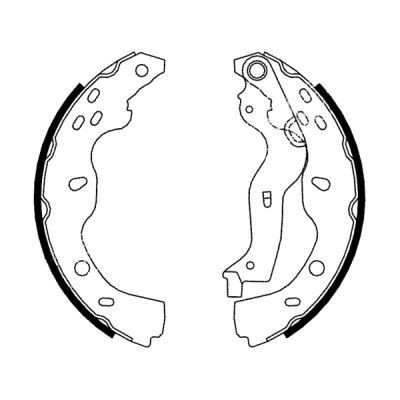 Kit ganasce freni ABE C08024ABE ABE C08024ABE Ganasce anteriore e posteriore Suzuki SX4 2019