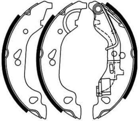 ABE Brake Shoe Set C0F019ABE CHEVROLET LACETTI ABE brake shoes C0F019ABE