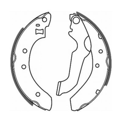 ABE Jogo de maxilas de travão C0G014ABE ABE C0G014ABE Jogo de maxilas de travão Ford Escort GAF baratos