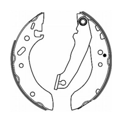 ABE Bromsbacksats C0G021ABE Byta Bromsbackar FORD Orion Mk3 (GAL) kostnad ABE C0G021ABE