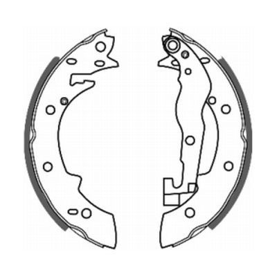 Kit ganasce freni ABE C0P001ABE ABE C0P001ABE Ganasce anteriore e posteriore Renault LAGUNA 2006