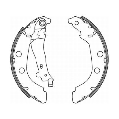 ABE Remschoenset C0P027ABE Peugeot 607 Remschoenen ABE C0P027ABE