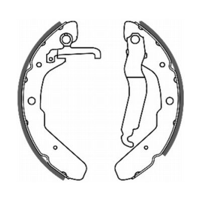 ABE Kit ganasce freni C0W003ABE ABE C0W003ABE Ganasce per freni a tamburo Opel SENATOR originali