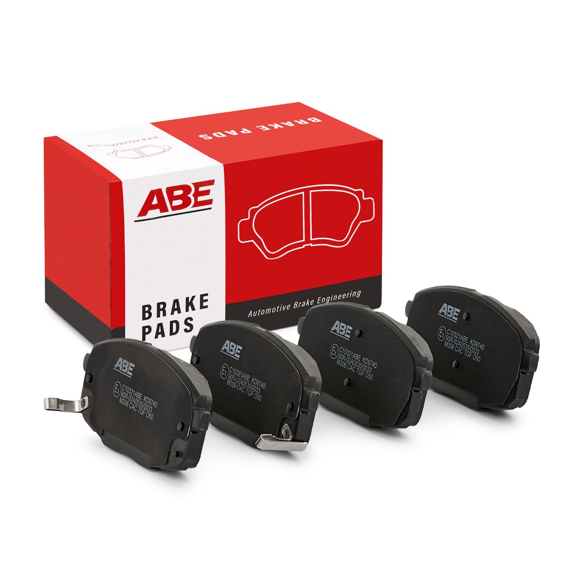 ABE Bremseklodser C10321ABE C10321ABE Bremseklodser RENAULT KOLEOS ABE
