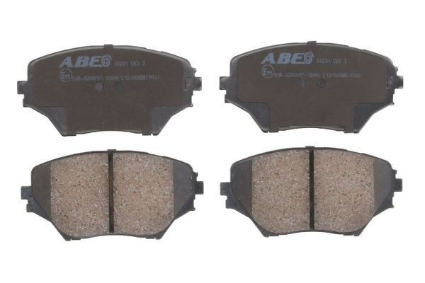 ABE Kit pastiglie freni C12100ABE C12100ABE costo Pastiglie freno sportive TOYOTA YARIS ABE