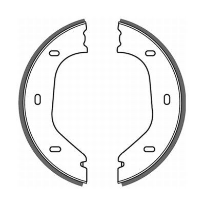 ABE Jogo de maxilas de travão, travão de estacionamento CRB000ABE ABE CRB000ABE Maxilas de travão de mão BMW E30 Cabrio originais preço