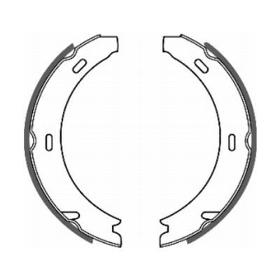 ABE Handbrake shoes CRM001ABE ABE CRM001ABE Mercedes W201 handbrake pads replacement