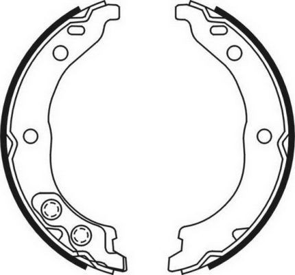 ABE Handbrake shoes CRP002ABE Citroen C-CROSSER ABE handbrake shoes CRP002ABE