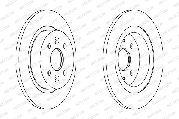 FERODO Bremseskive DDF1600 FERODO DDF1600 Sportsbremseskiver Cerato Sedan originale pris