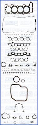 Motor pakking, complete set AJUSA 50110200 AJUSA FIBERMAX 50110200 Pakkingsset motorblok NISSAN ALMERA 2022