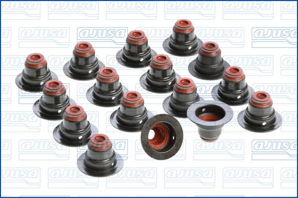 AJUSA Tiivistesarja, venttiilivarsi 57039000 AJUSA 57039000 Berlina venttiilinvarren kumit vaihto hinta