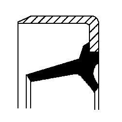 CORTECO Vārpstas blīvgredzens, Mehāniskā pārnesumkārba 01033944B CORTECO 01033944B Pārnesumkārbas blīves Astra H Universālis cena