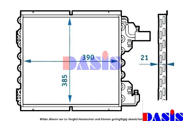 AKS DASIS Condenseur, climatisation 182390N AKS DASIS 182390N Condenseur de clim Clio 1 Phase 2 prix