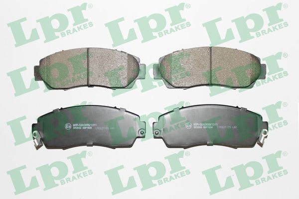 LPR Bromsbelägg 05P1634 05P1634 LPR bromsklossar HONDA CIVIC
