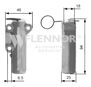 FLENNOR Trillingsdemper, distributieriem FD99022 Toyota AYGO Trillingsdemper, tandriem FLENNOR FD99022