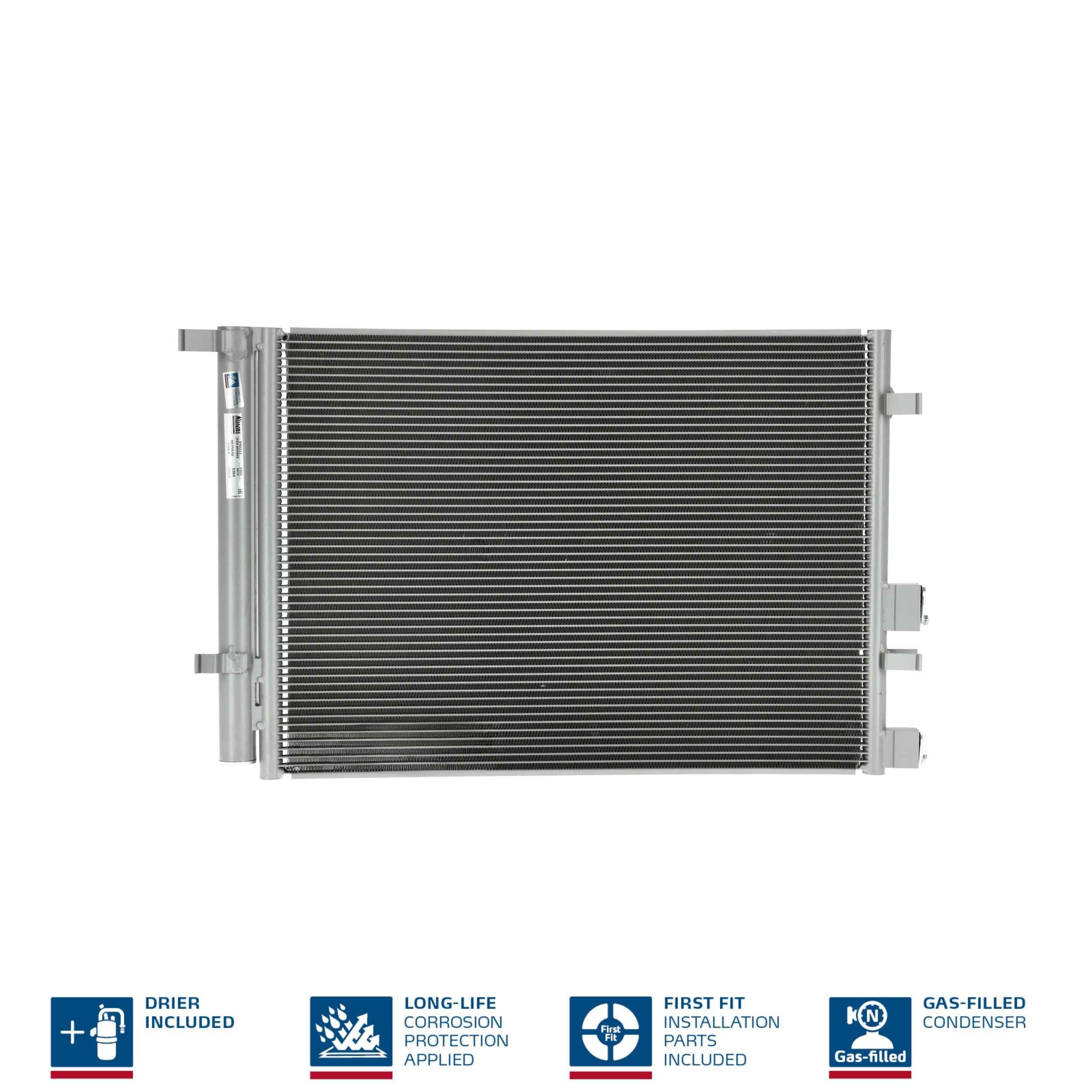 Kondensator, klimaanlegg NISSENS 940221 NISSENS 940221 AC kondensator HYUNDAI i20 2010