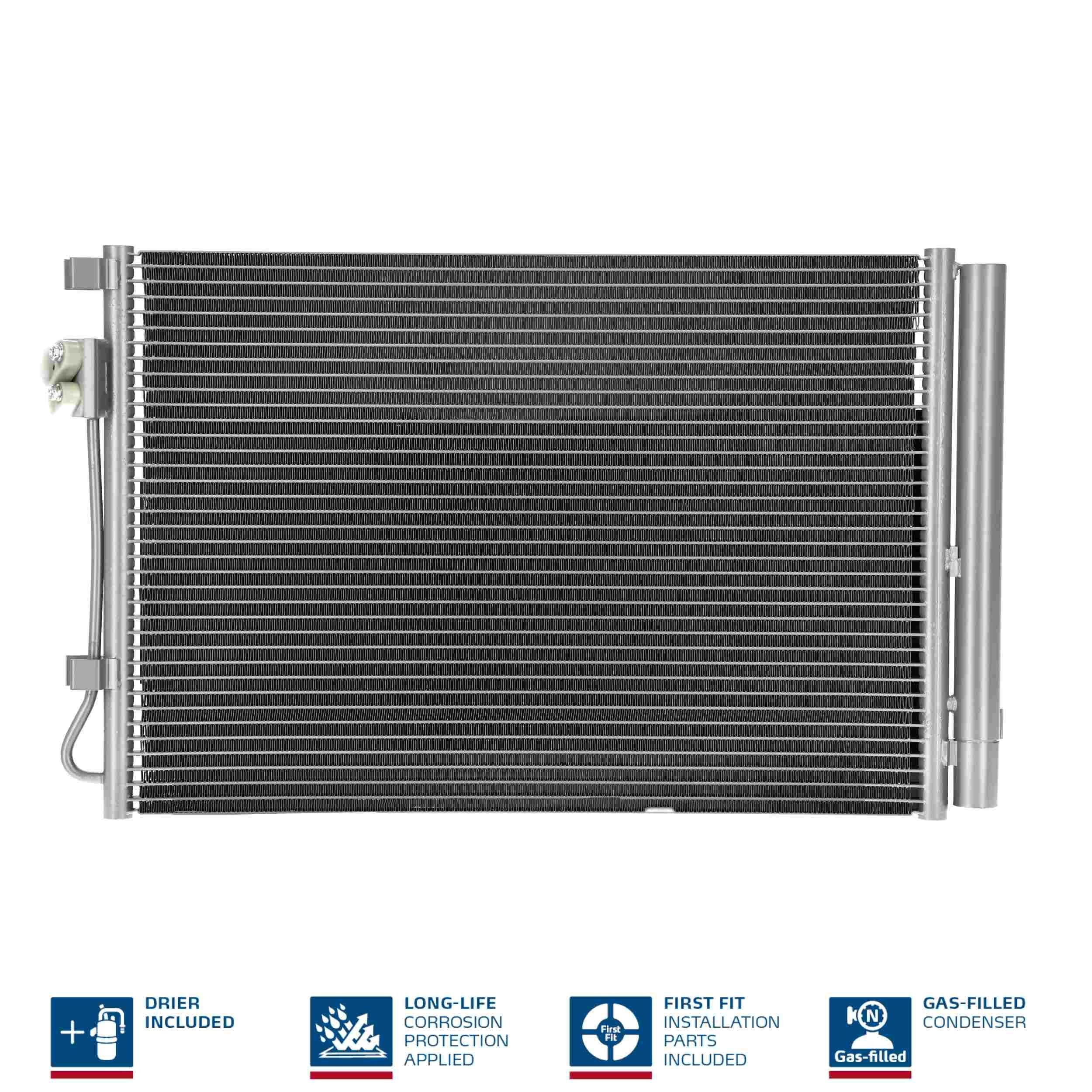 NISSENS Condensor voor airco 940243 Hyundai i30 Condensor voor AC NISSENS 940243