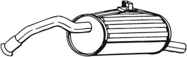 BOSAL Silencieux arrière 228-205 Toyota PREVIA Silencieux d'échappement arrière BOSAL 228-205