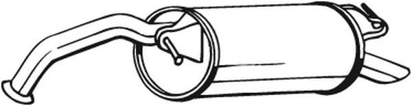 BOSAL Lõppsummuti 228-475 Summuti pütt BOSAL Toyota VERSO 228-475