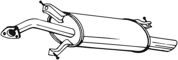 BOSAL Bakre ljuddämpare 235-165 235-165 BOSAL japsdämpare Volvo 850
